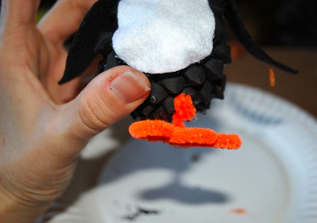 Penguin Pine Cone Craft @ Crayon Bx Chronicles 