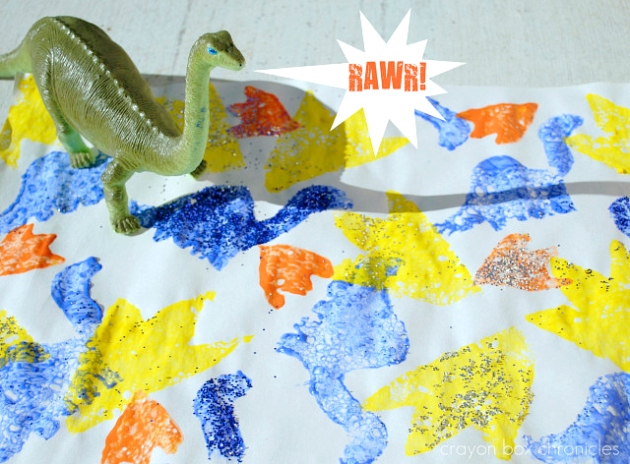 Dinosaur Sponge Paper by Crayon Box Chronicles 