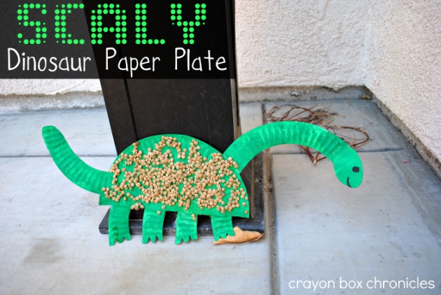 Dinosaur Paper Plate by Crayon Box Chronicles 