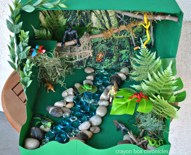 Rainforest Small World –  River Basin – Crayon Box Chronicles