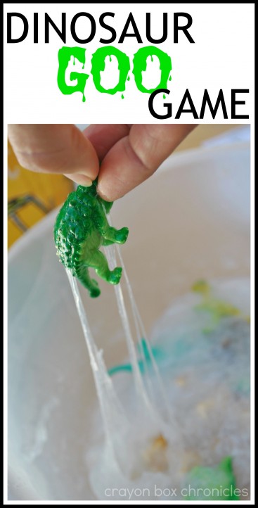 Dinosaur Goo Game with flash cards by Crayon Box Chronicles