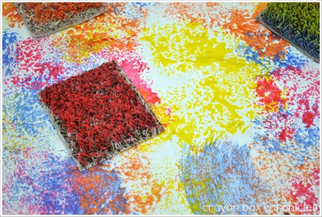 Carpet Sample Painting by Crayon Box Chronicles