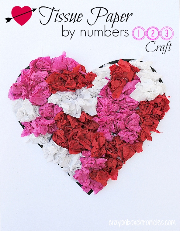 Heart Tissue Paper by NumberCraft for Kids by Crayon Box Chronicles