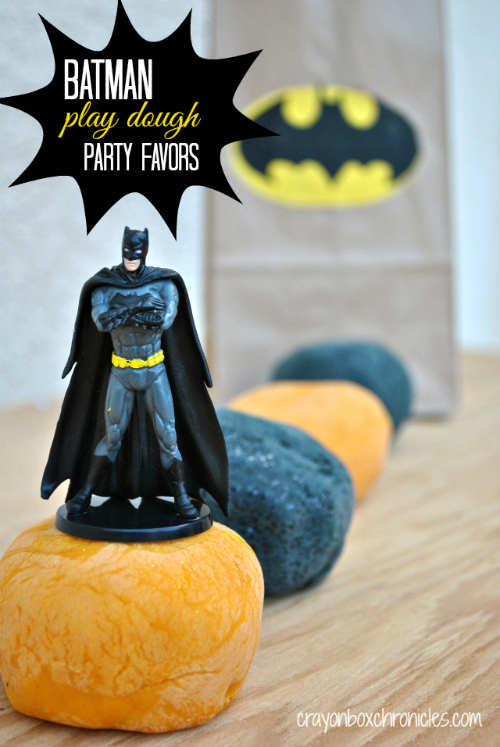 Batman Play Dough Party Favors by Crayon Box Chronicles 