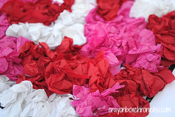 Tissue Paper Valentine Craft for Kids y Crayon Box Chronicles 