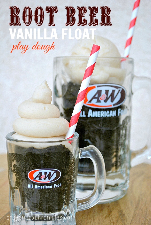 Root Beer Float Scented Play Dough in A&W Mugs