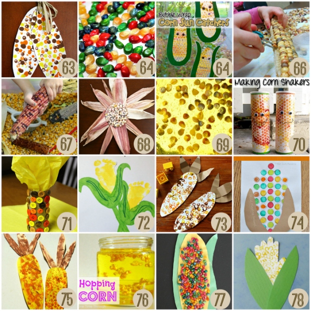 Easy Corn Activities for Thanksgiving for Kids