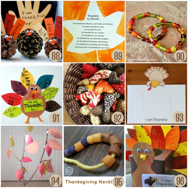Gratitude Activites and Kid-Made Gifts for Thanksgiving