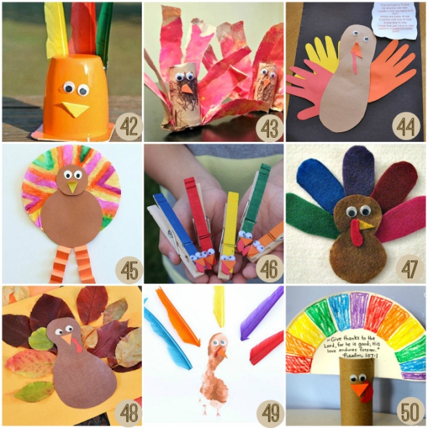 Simple Thanksgiving Crafts for Kids