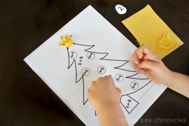 Christmas Math Activity for Kindergartners